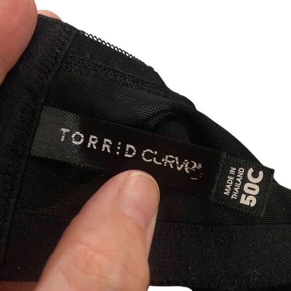 Torrid curve Tshirt bra black size 50C - Picture 2 of 4